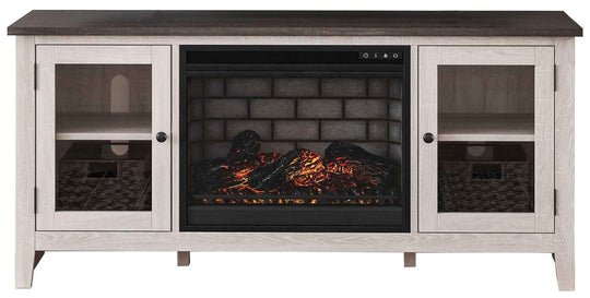 Dorrinson - TV Stand With Fireplace Insert