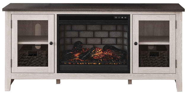 Dorrinson - TV Stand With Fireplace Insert