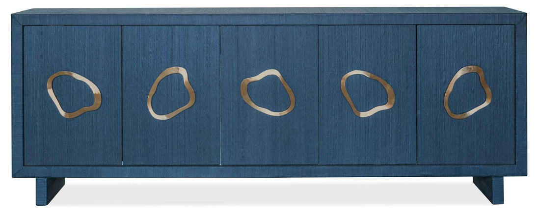 Commerce And Market - Paige Five-Door Credenza - Blue