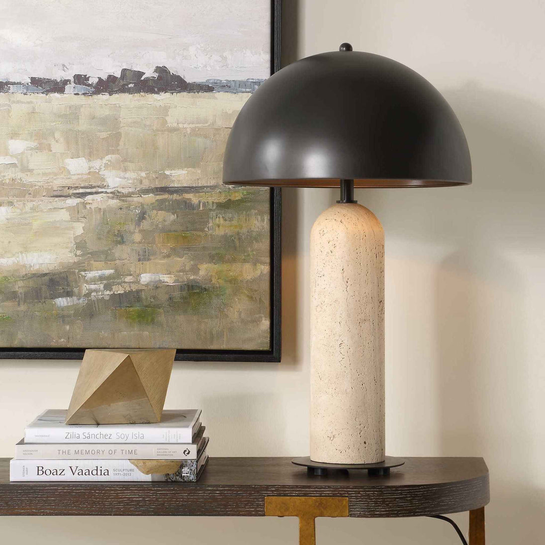 Tanaka - Indoor-Outdoor Table Lamp - Black / Beige