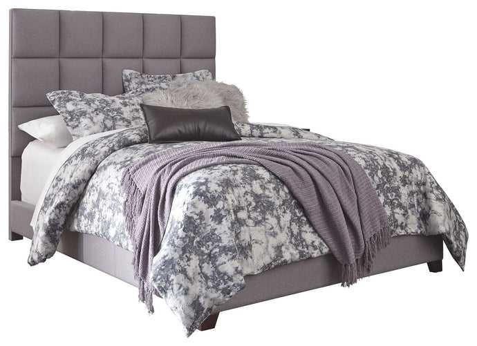 Dolante Gray Upholstered Bed - Queen