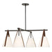 Reins - Accent Straps 4 Light Chandelier - Black