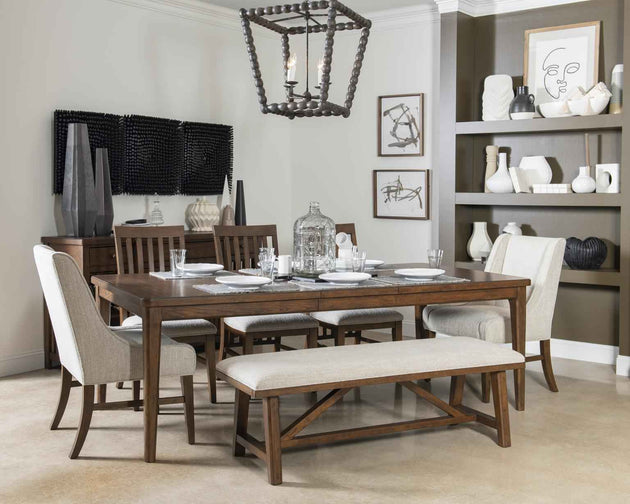 Langley - Upholstered Dining Bench - Tawny Brown