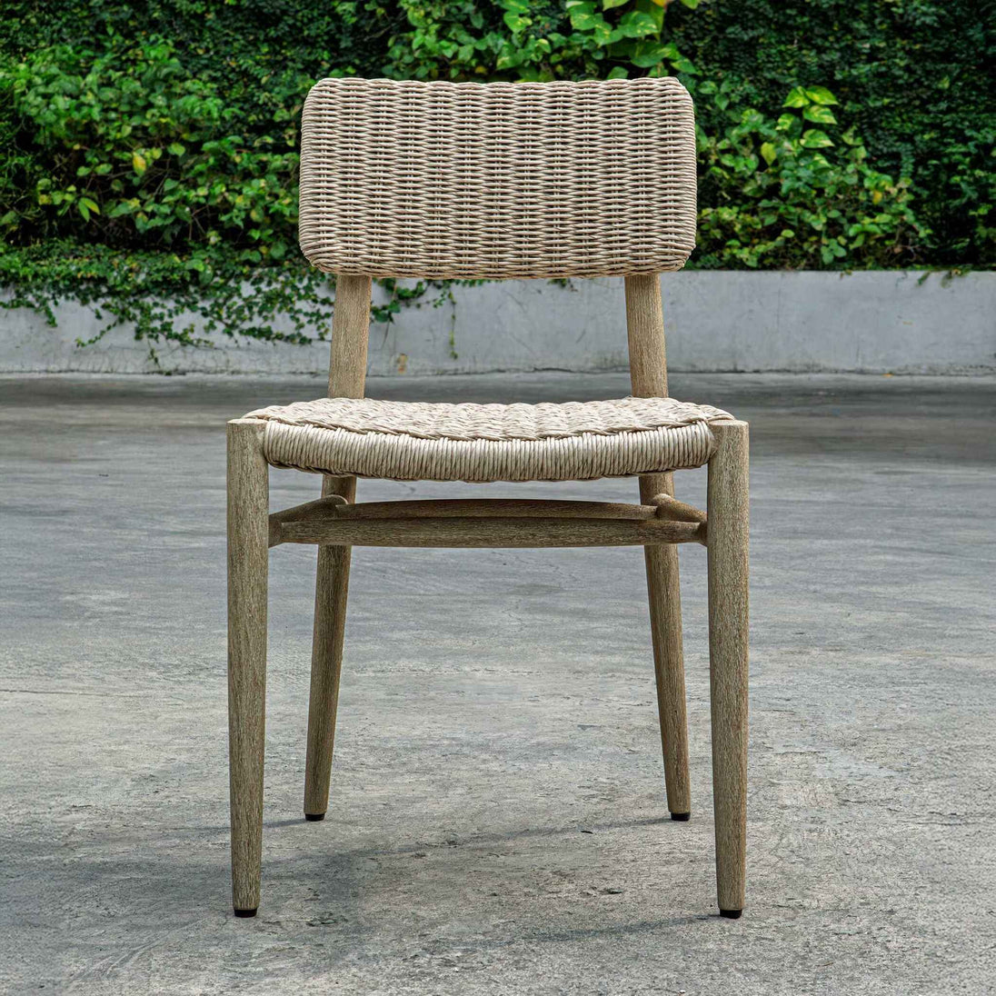 Kailua - Outdoor Wicker Dining Chair - Gray