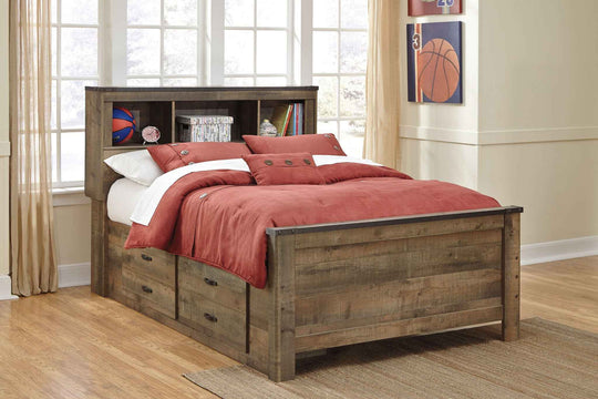 Trinell - Bookcase Bed With Storage