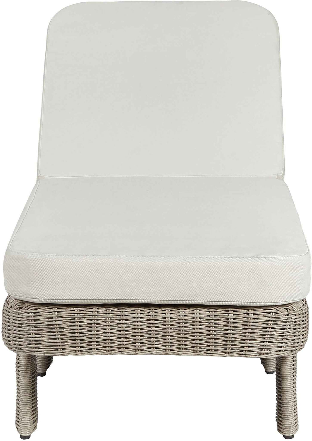 Sandbay - Olefin Water Resistant Fabric And Wicker Outdoor Patio Lounge Chair