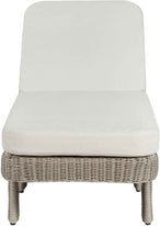 Sandbay - Olefin Water Resistant Fabric And Wicker Outdoor Patio Lounge Chair
