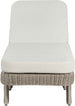 Sandbay - Olefin Water Resistant Fabric And Wicker Outdoor Patio Lounge Chair