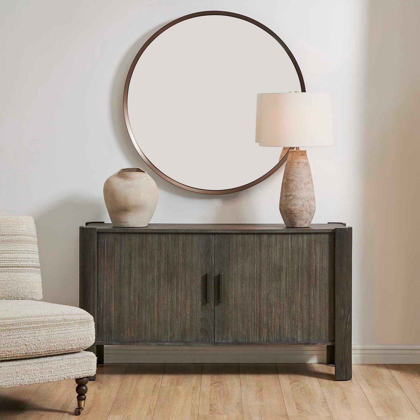 Drury - 2 Door Cabinet - Dark Gray