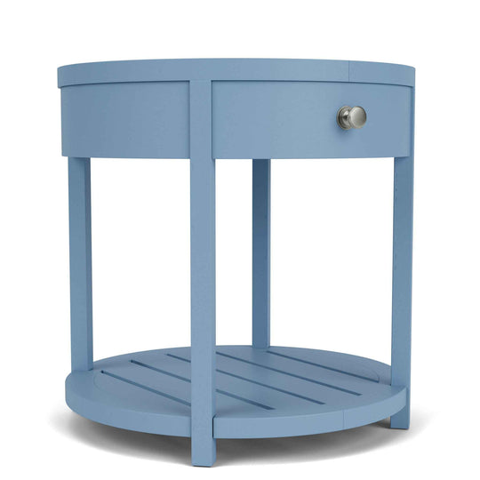 Rosalie - Round End Table - Blue