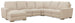 MS - Optimus Five-Seat Power Sectional - Beige