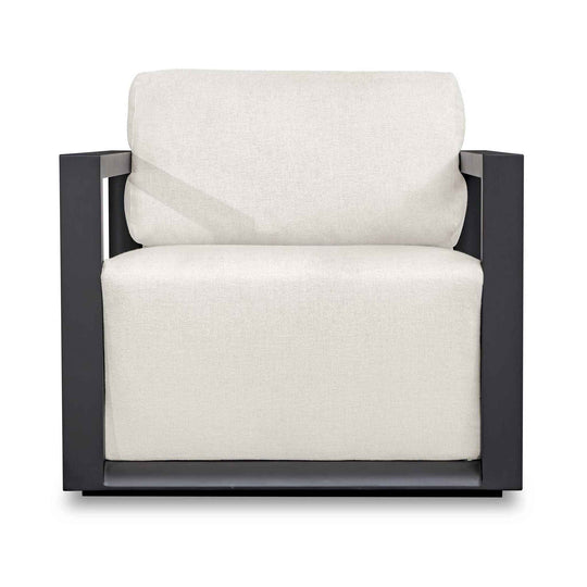Remsen - Outdoor Lounge Chair - Black / Oyster