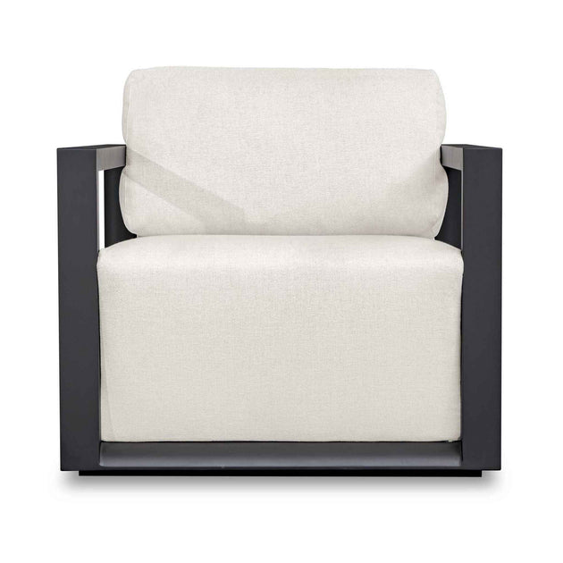 Remsen - Outdoor Lounge Chair - Black / Oyster