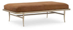 Melange - Tobin Cocktail Ottoman - Brown