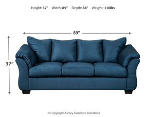 Darcy 2 Pc. Sofa, Loveseat - Blue