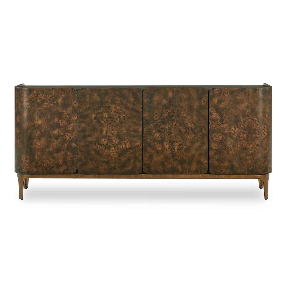 Melbourne - Mappa Burl 4 Door Cabinet - Woodtone