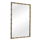 Brass Bamboo - Rectangle Mirror - Brass / Gold