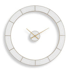 Ivory Halo - Minimalist Wall Clock - Gold / White