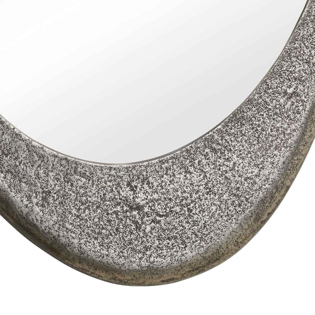 Schiller - Oval Mirror - Antique Nickel