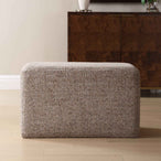 Kelce - Woven Checkered Ottoman - Brown