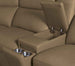 MS - Simone Six-Piece Power Reclining Sectional - Dark Brown