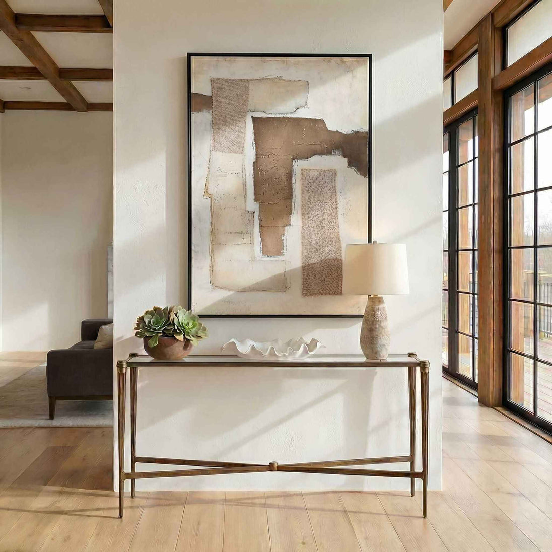 Amara - Console Table - Antique Brass