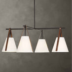 Reins - Accent Straps 4 Light Chandelier - Black
