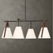 Reins - Accent Straps 4 Light Chandelier - Black