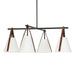 Reins - Accent Straps 4 Light Chandelier - Black