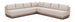 Solace - Olefin Performance Fabric 3 Piece Outdoor Patio Modular Sectional (2 Sofas & Corner Chair)