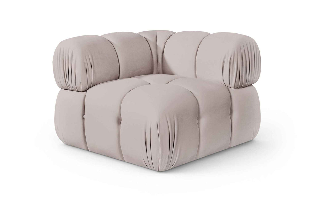 Orin - Velvet Performance Fabric Upholstered Modular Corner Chair