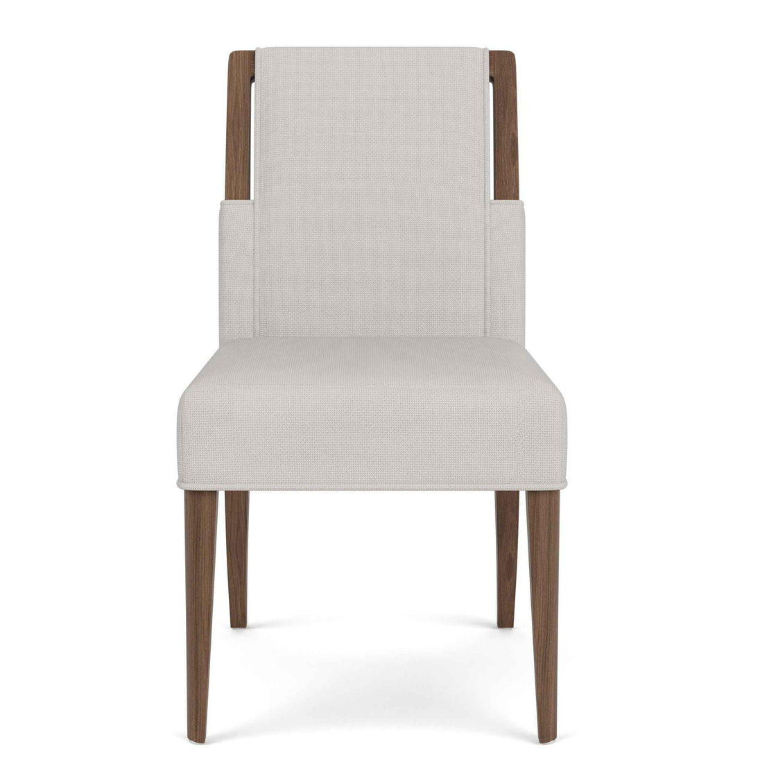 Delia - Upholstered Side Chair (Set of 2) - Nouveau Walnut / Beige