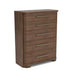 Delia - 5 Drawer Chest - Nouveau Walnut