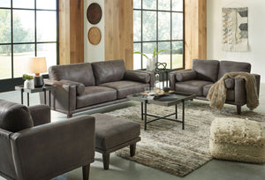 Arroyo 4 Pc. Sofa, Loveseat, Chair, Ottoman - Dark Gray