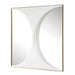New Moon - Mirrored Wall Decor - White