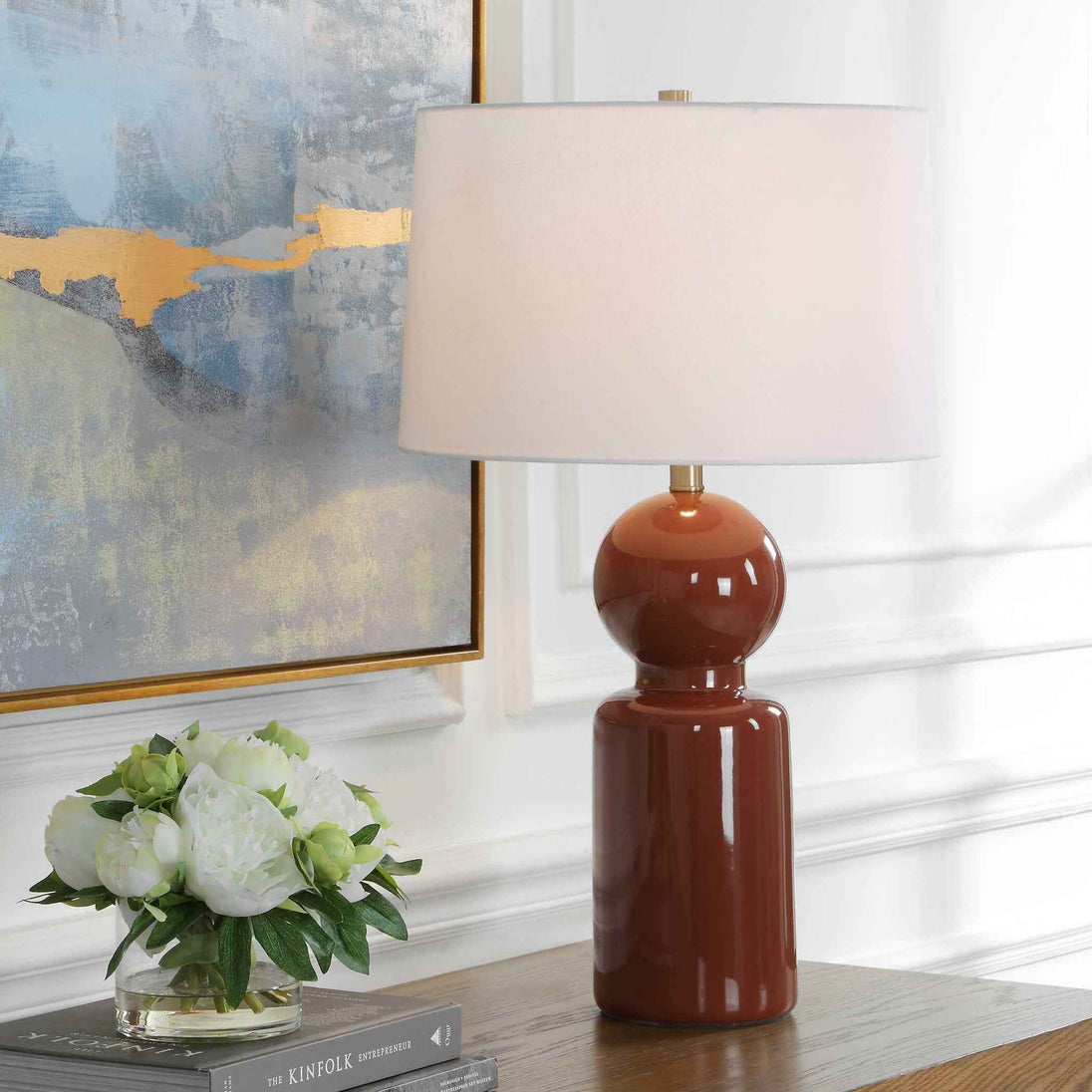 Marco - Glaze Table Lamp - Sienna