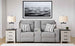 Biscoe - Power Reclining Loveseat With Console /Adj Headrest - Pewter