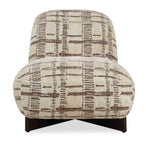 Evans - Modern Armless Accent Chair - Beige / Brown