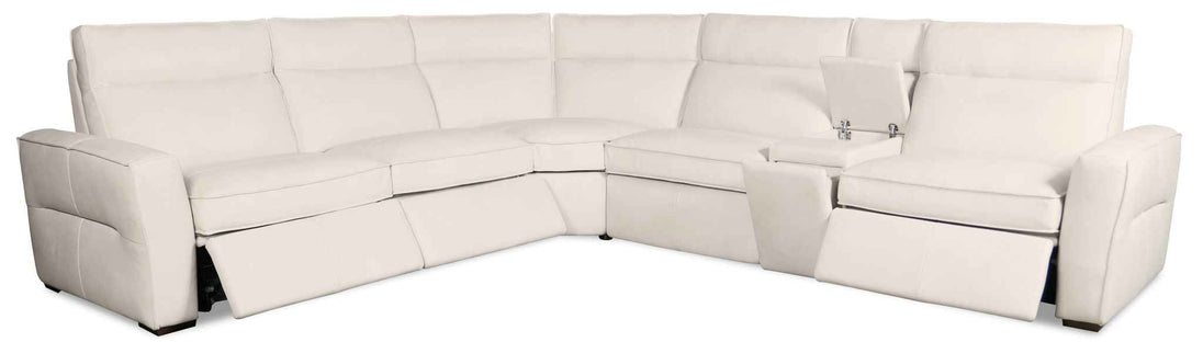 MS - Vann Six-Piece Power Sectional - White