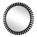 Jael - Round Iron Bands Mirror - Black