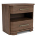 Delia - 2 Drawer Nightstand - Nouveau Walnut