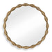 Marietta - Round Brass Mirror - Brass / Gold