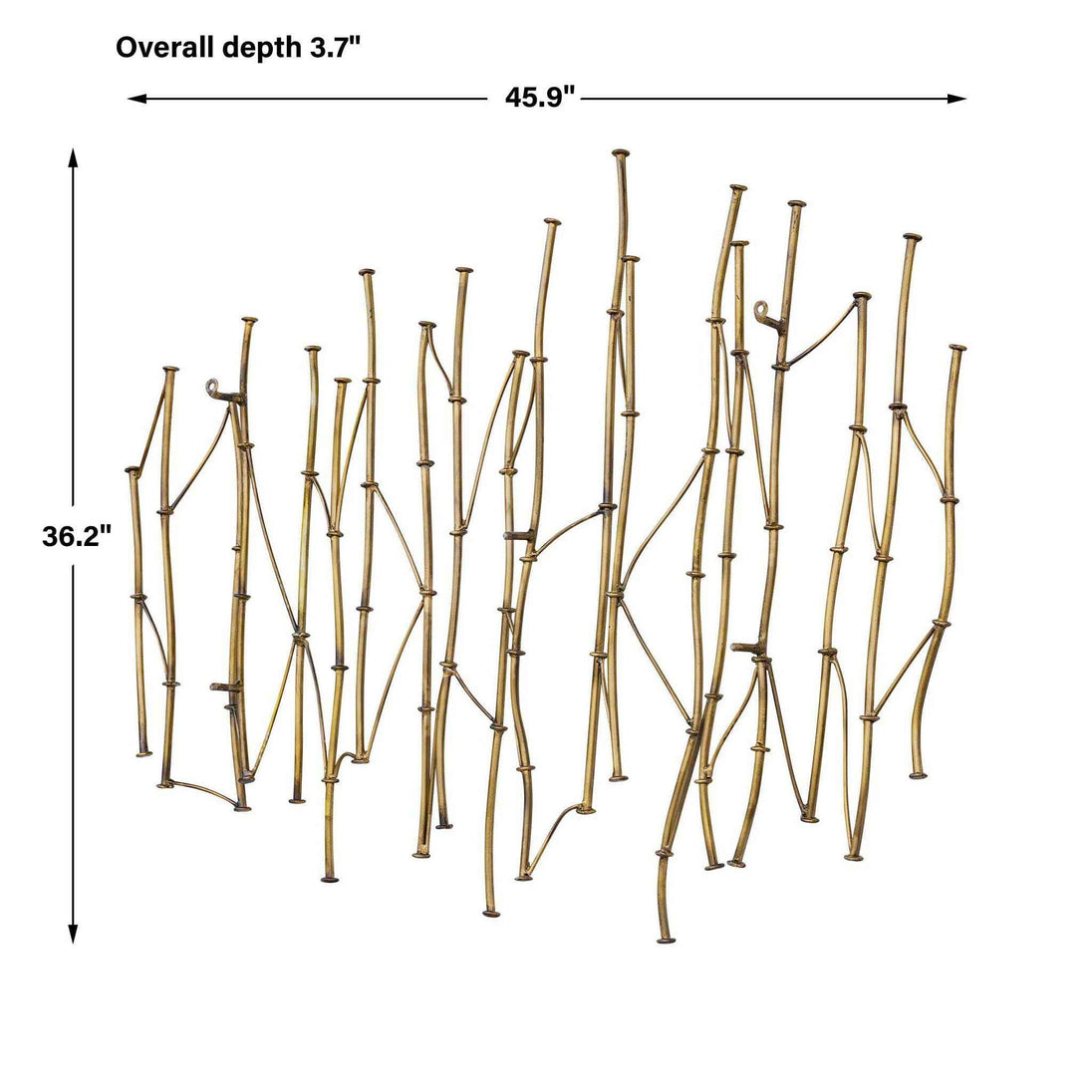 Nature's Rhythm - Metal Wall Decor - Gold