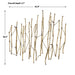 Nature's Rhythm - Metal Wall Decor - Gold