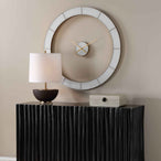 Ivory Halo - Minimalist Wall Clock - Gold / White