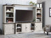 Havalance - 4 Pc. - Entertainment Center - 67" TV Stand - Brown / Beige