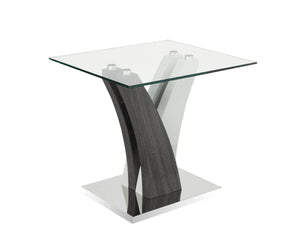 Jerome End Table Grey/White
