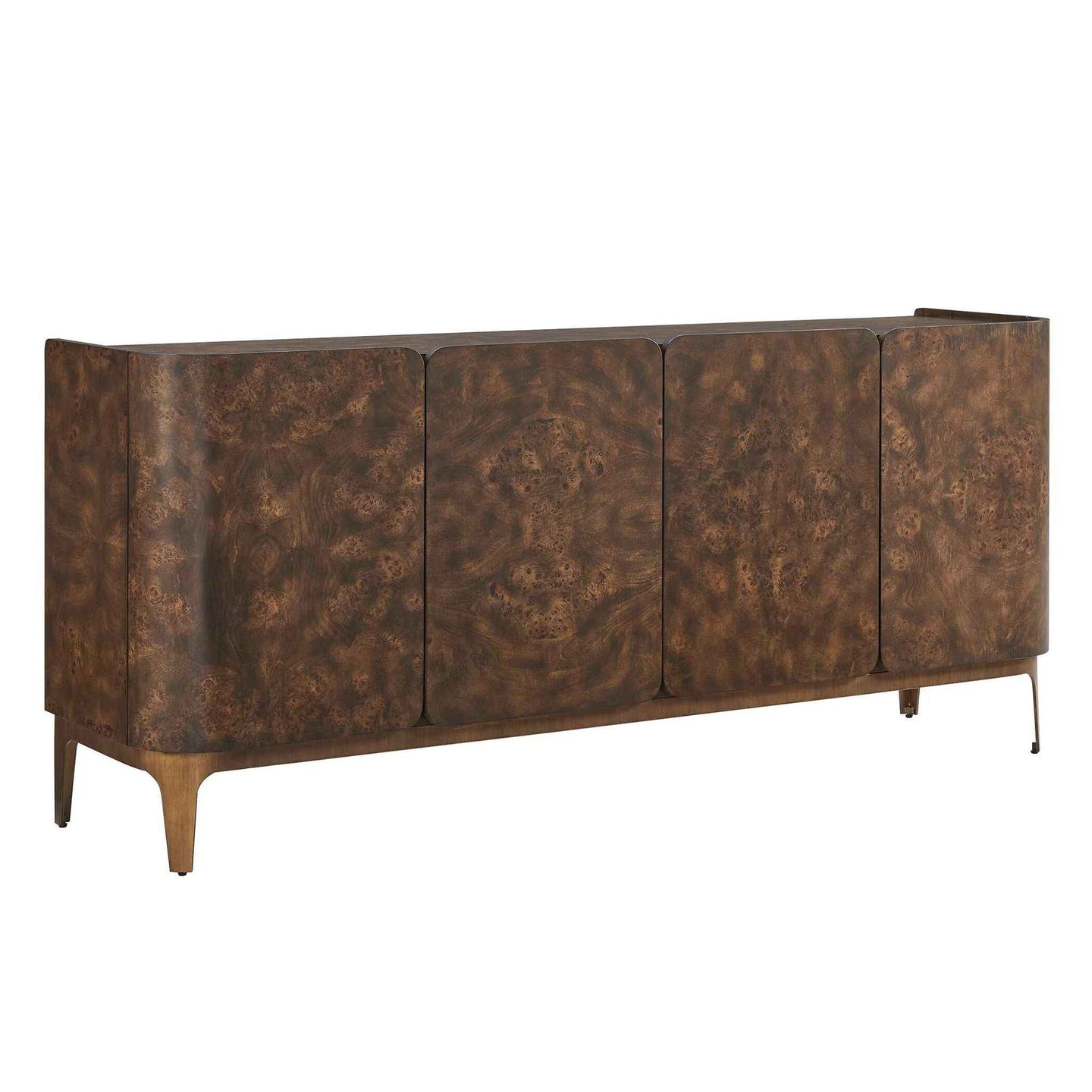 Melbourne - Mappa Burl 4 Door Cabinet - Woodtone