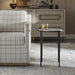 Wren - Round Marble Accent Table - Bronze / White