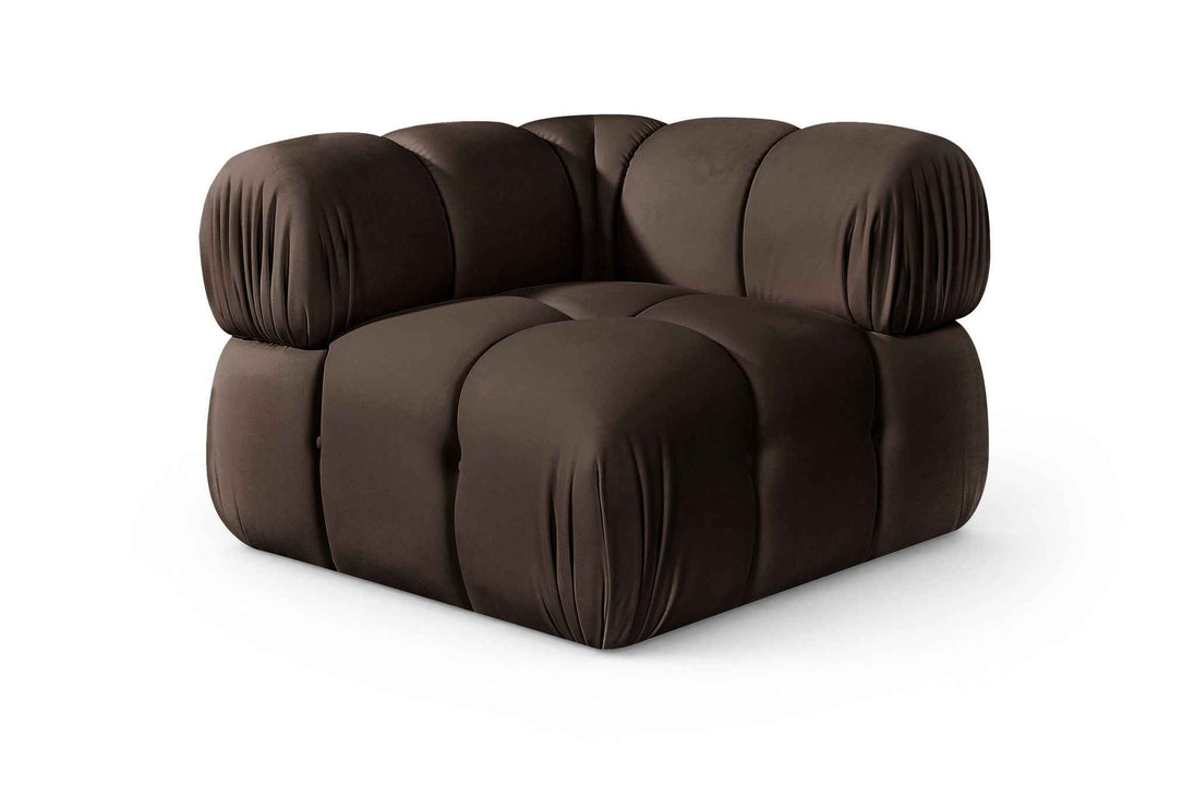 Orin - Velvet Performance Fabric Upholstered Modular Corner Chair